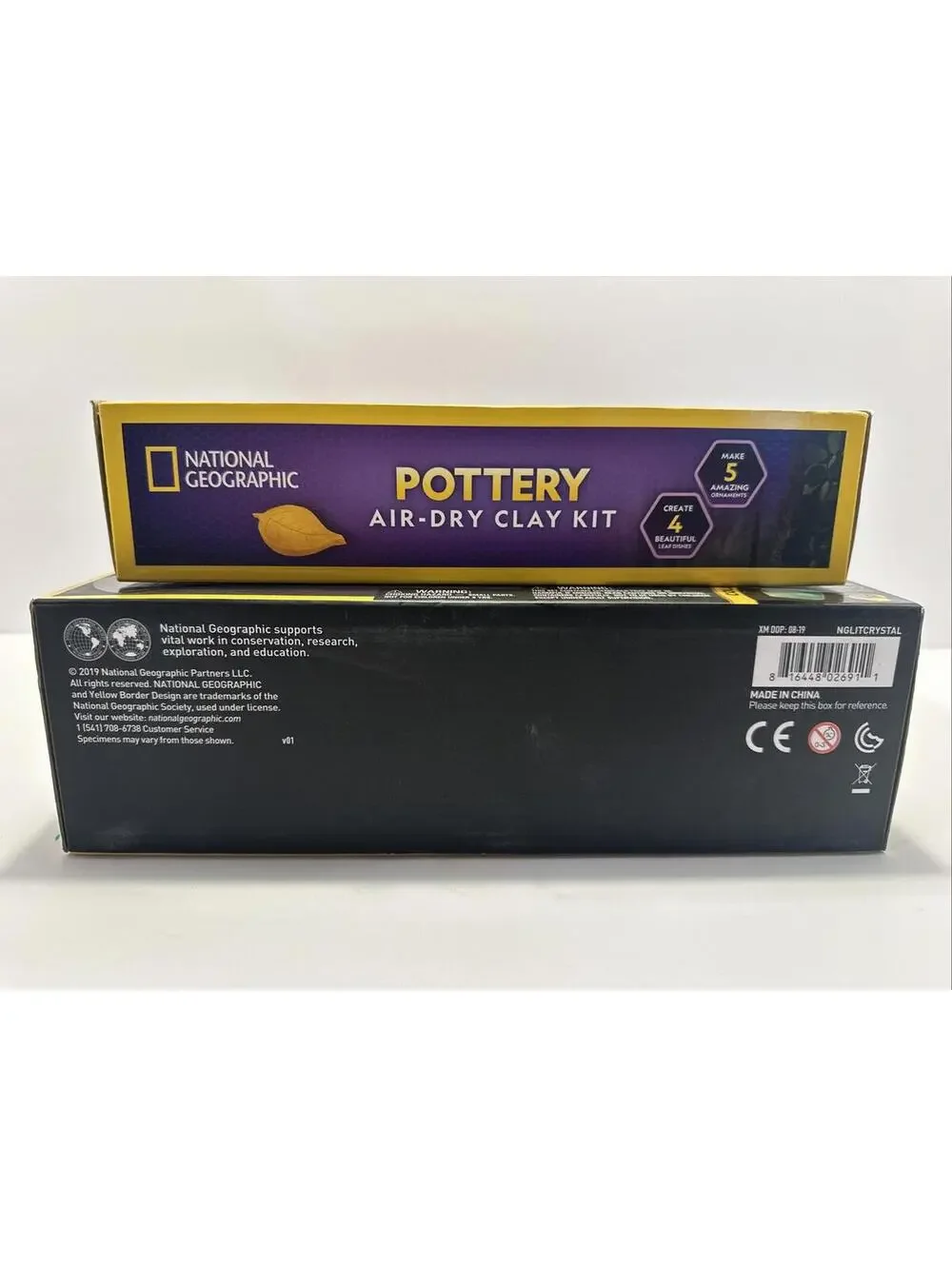 National Geographic Crystal Growing & Pottery stem crafts **New In Box**